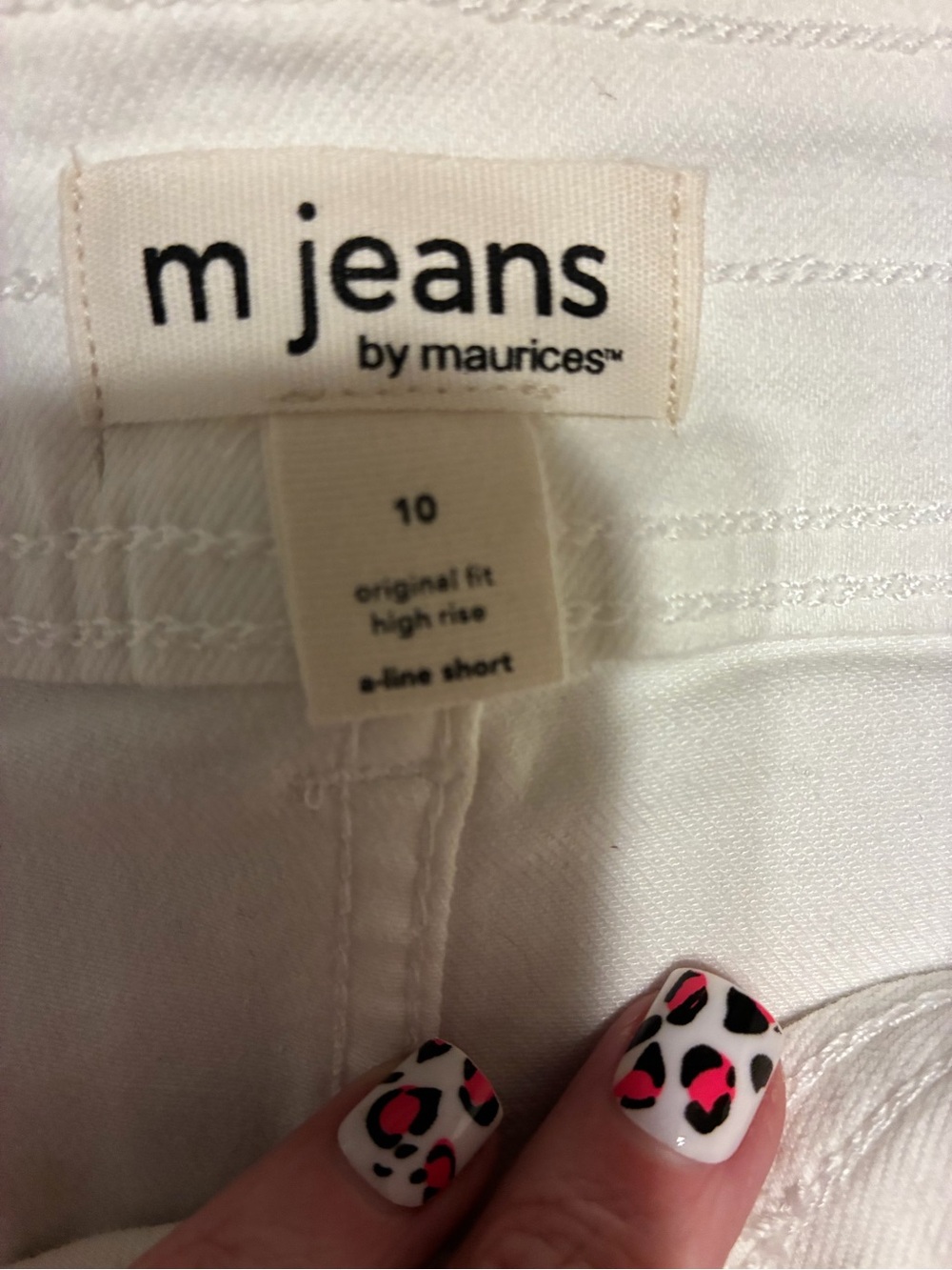 Maurices White High-Rise Jean Shorts